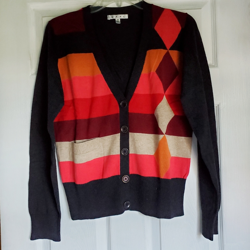 Cabi Sweater Cardigan Medium Black NWOT